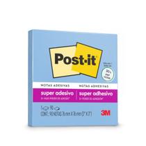 Bloco adesivo 3M post-It 76X76mm azul 90 folhas
