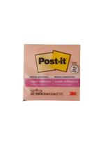 Bloco adesivo 3M post-it 76X76mm damasco 90 folhas Bloco adesivo 3M post-it 76X76mm damasco 90 folhas