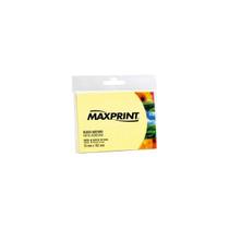 Bloco Adesivo 76x102mm 100 Folhas Amarelo Maxprint Bloco Adesivo 76x102mm 100 Folhas Amarelo Maxprint