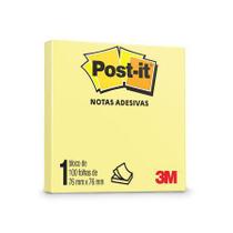 Bloco adesivo 76x76 100 fls amarelo POST-IT 3M
