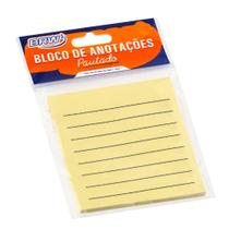 Bloco adesivo 76x76 50 fls amarelo pautado Brw Bloco adesivo 76x76 50 fls amarelo pautado Brw