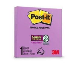 Bloco Adesivo 76X76 90Fls Lilas Post-It 654 - Hb004309967