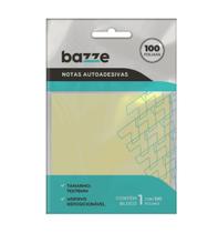 Bloco Adesivo 76x76mm 100 Folhas Amarelo Bazze