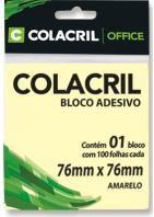 Bloco Adesivo 76x76mm Com 100 Folhas - Colacril