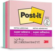 Bloco Adesivo 76x76mm Neon Viajar Post-It -3M Bloco Adesivo 76x76mm Neon Viajar Post-It -3M