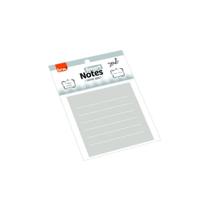 Bloco Adesivo BRW Smart Notes Cinza Pautado 50 Folhas Bloco Adesivo BRW Smart Notes Cinza Pautado 50 Folhas