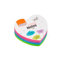 Bloco Adesivo BRW Smart Notes Coração Colorido Soul 70x70m 200 Folhas Bloco Adesivo BRW Smart Notes Coração Colorido Soul 70x70m 200 Folhas