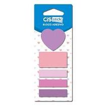 BLOCO ADESIVO CIS STICK CORAÇÃO - 4 Modelos Variados