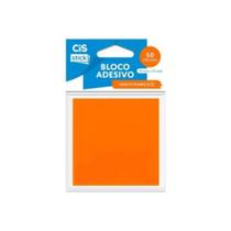 Bloco Adesivo CiS Stick Transparente Neon Laranja c/ 50 folhas