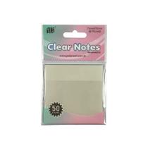 Bloco Adesivo Clear Notes Transparente 75x75mm Cristal Yes