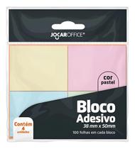 Bloco Adesivo Colorido Pastel 4 Cores Bloco Adesivo Colorido Pastel 4 Cores