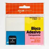 Bloco Adesivo Colorido Transparente Tipo Post-it 38x50 Jocar