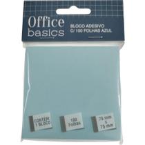 Bloco Adesivo com 100 folhas Azul Office Basics Bloco Adesivo com 100 folhas Azul Office Basics