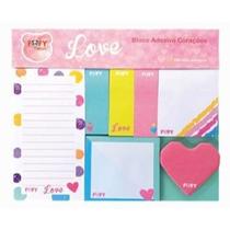 Bloco Adesivo Corações - Fofy