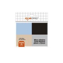 Bloco Adesivo Cores Neutras 38Mmx50Mm 100F - Jocar Office