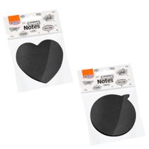 Bloco Adesivo de Anotações Preto 50 Fohas BRW - Unidade/Kit Recados Lembretes Autoadesivo Notas Adesivas Bloco Adesivo de Anotações Preto 50 Fohas BRW - Unidade/Kit Recados Lembretes Autoadesivo Notas Adesivas