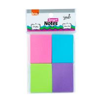 Bloco Adesivo de Notas Smart Notes Colorido 38x51mm 200 Folhas BRW Bloco Adesivo de Notas Smart Notes Colorido 38x51mm 200 Folhas BRW
