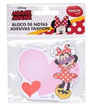 Bloco adesivo fashion Minnie Mouse 8x7,5cm c/50f 22405 - Molin