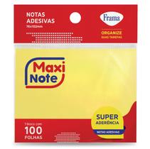 Bloco adesivo Frama maxi note 76X102mm amarelo 100 folhas