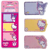 Bloco adesivo hello kitty e amigos com 3 blocos - leo&leo