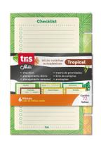 Bloco Adesivo Holic Checklist Tropical Tris Bloco Adesivo Holic Checklist Tropical Tris