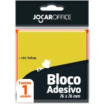 Bloco Adesivo Jocaroffice Amarelo 76x76 100fl