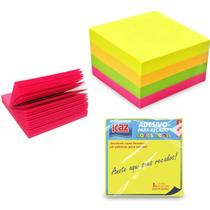 Bloco Adesivo Kaz 51x51mm Neon, 300 Folhas Coloridas,4 Cores Bloco Adesivo Kaz 51x51mm Neon, 300 Folhas Coloridas,4 Cores