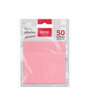 Bloco Adesivo - Keep - Rosa Pastel Transparente 75x75mm 50FL