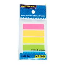 Bloco adesivo marca pagina neon 125fl