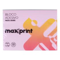 Bloco Adesivo Maxprint Pastel Colors 76x102mm com 100 Folhas