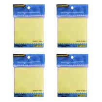 Bloco adesivo mp2010 75x75mm amarelo c/04un (400folhas)