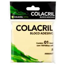 Bloco adesivo para anotação e recado, Colacril escolha a cor e a medida