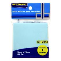 Bloco Adesivo para Anotações Azul 75x75mm com 100 Folhas Masterprint MP2013 Bloco Adesivo para Anotações Azul 75x75mm com 100 Folhas Masterprint MP2013