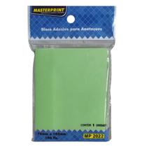 Bloco Adesivo Para Anotações MP 2022 76x102mm Verde com 100 FL Masterprint