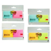 Bloco Adesivo Post It 2 Cores Neon 50 Folhas 3M