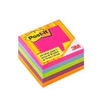 Bloco Adesivo Post It 3M Cubo Tropical 76x76mm 450 Folhas