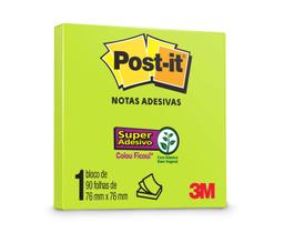 Bloco Adesivo Post-It 76mm x 76mm 654 Com 90 Folhas - 3M