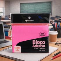 Bloco Adesivo Post-it 76mmx102mm Neon com 100 Folhas Jocar Office Bloco Adesivo Post-it 76mmx102mm Neon com 100 Folhas Jocar Office
