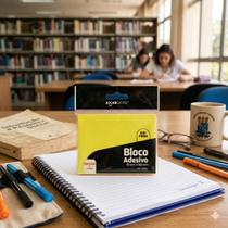 Bloco Adesivo Post-it 76mmx102mm Neon com 100 Folhas Jocar Office Bloco Adesivo Post-it 76mmx102mm Neon com 100 Folhas Jocar Office