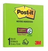 Bloco Adesivo Post-It 76x76 Com 90 Folhas VERDE LIMEADE Bloco Adesivo Post-It 76x76 Com 90 Folhas VERDE LIMEADE