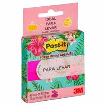 Bloco adesivo post-it 76X76 para levar rosa 90F / bl / 3M