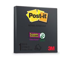 Bloco Adesivo Post-it 90 Folhas 76x76mm 3M Preto Bloco Adesivo Post-it 90 Folhas 76x76mm 3M Preto