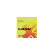 Bloco Adesivo Post-it Amarelo Neon Maxprint Amarelo Neon