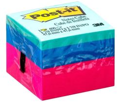 Bloco Adesivo Post-It Cubo Ultra - 400 Fl - Cores Sortidas