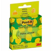 Bloco Adesivo Post-it Para Levar 76x76mm 90 Folhas 3M Reposicionável