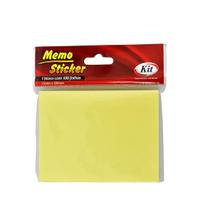 Bloco Adesivo (PostIt) - 75x100mm - Com 100 folhas - KIT
