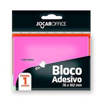 Bloco Adesivo Recado 76x102 Rosa 100 Folhas - Jocar Office Bloco Adesivo Recado 76x102 Rosa 100 Folhas - Jocar Office