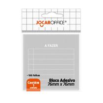 Bloco Adesivo Recado 76x76 A Fazer Cinza 100 Folhas - Jocar Office