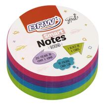 Bloco adesivo redondo 45x45 200 fls 4 cores Brw