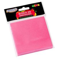 Bloco Adesivo Rosa Neon 76 X 76mm com 100 Folhas Brw